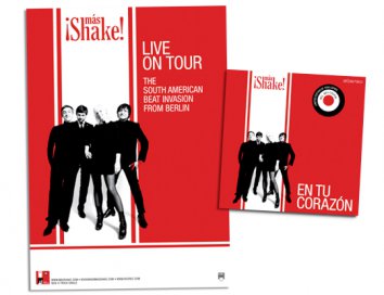 Neue ¡Más Shake! Single und Plakat